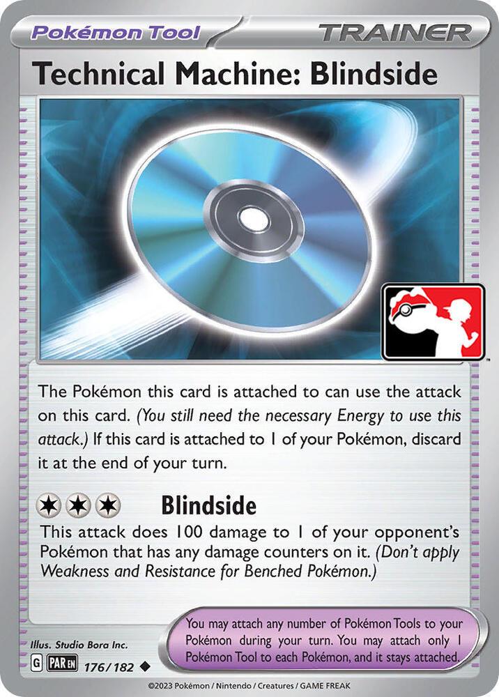 Paradox Rift Technical Machine: Blindside [Prize-Pack] Pokémon card